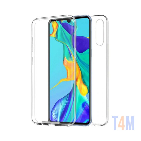 Capa de Silicone 360º para Huawei P30 Transparente